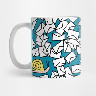 Snail Mail Turquoise Mug